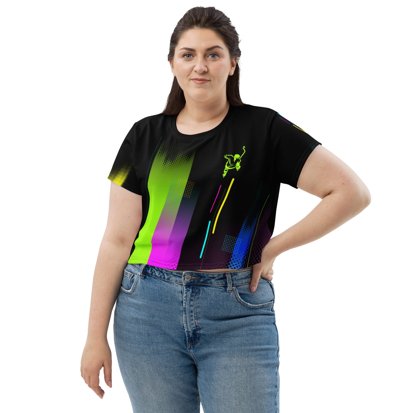 Breakaway Vibes 80's Crop Tee