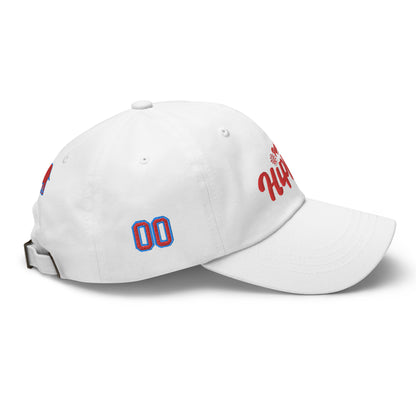 Peppermint Hippo White Customized Hat