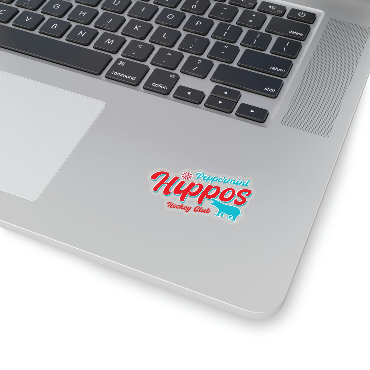 Peppermint Hippo Logo Sticker - Indoor