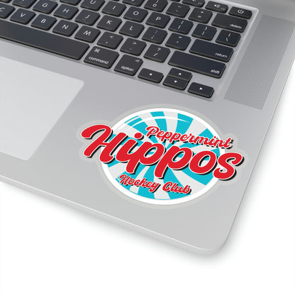 Peppermint Hippo Decal - Outdoor