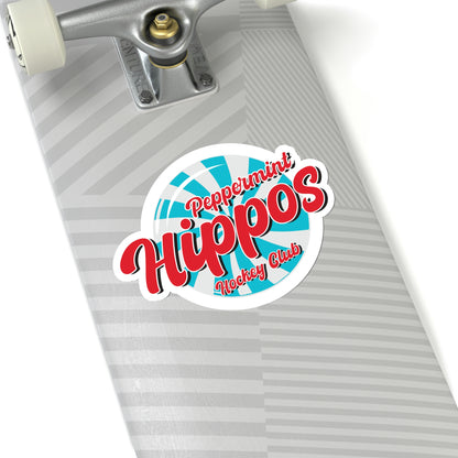 Peppermint Hippo Decal - Outdoor