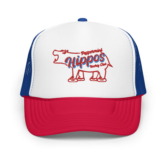 Peppermint Hippo Trucker Hat